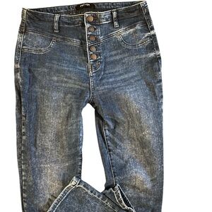 Vintage button fly skinny jeans. Size 8